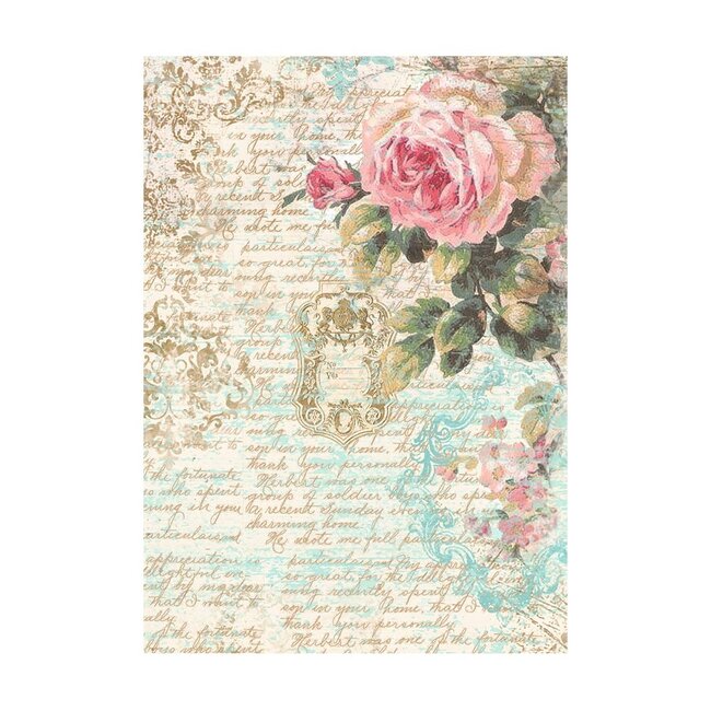 Stamperia Selection 8 Rice paper A6 backgrounds - Precious