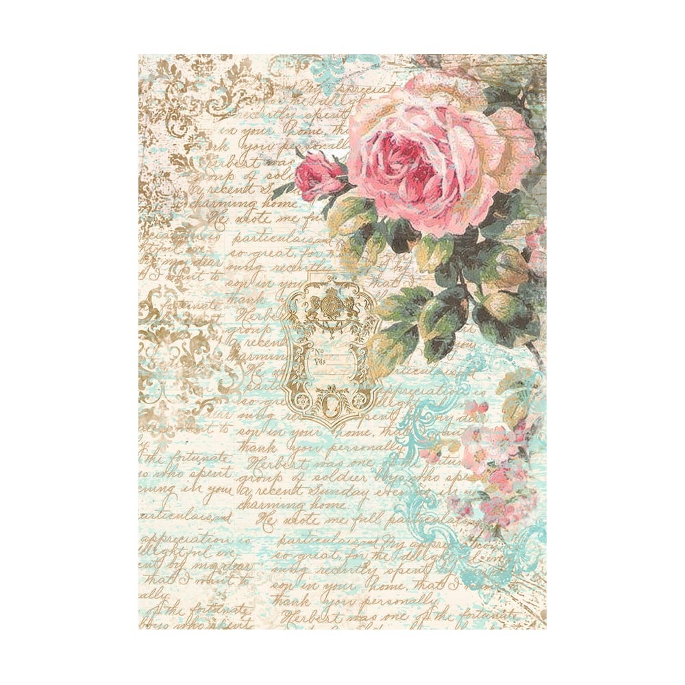 Stamperia Selection 8 Rice paper A6 backgrounds - Precious