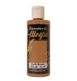 Stamperia Allegro paint 59 ml. Earth brown