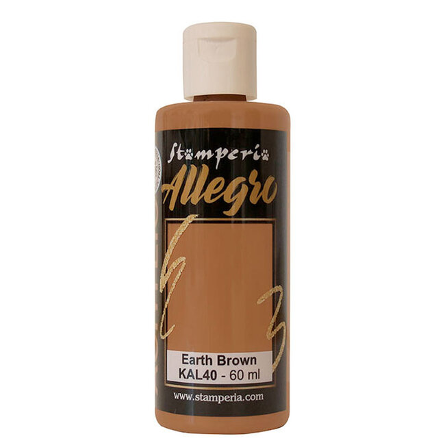 Stamperia Allegro paint 59 ml. Earth brown