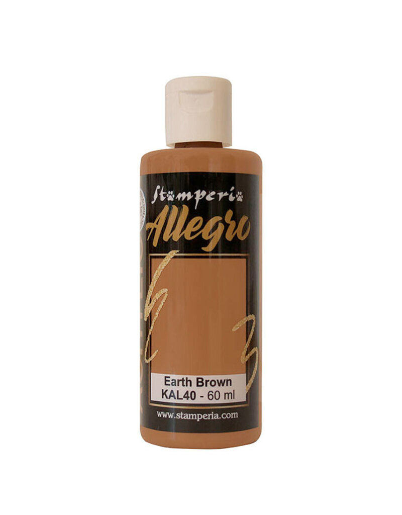 Stamperia Allegro paint 59 ml. Earth brown