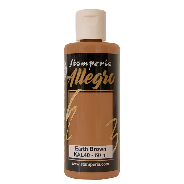 Stamperia Allegro paint 59 ml. Earth brown