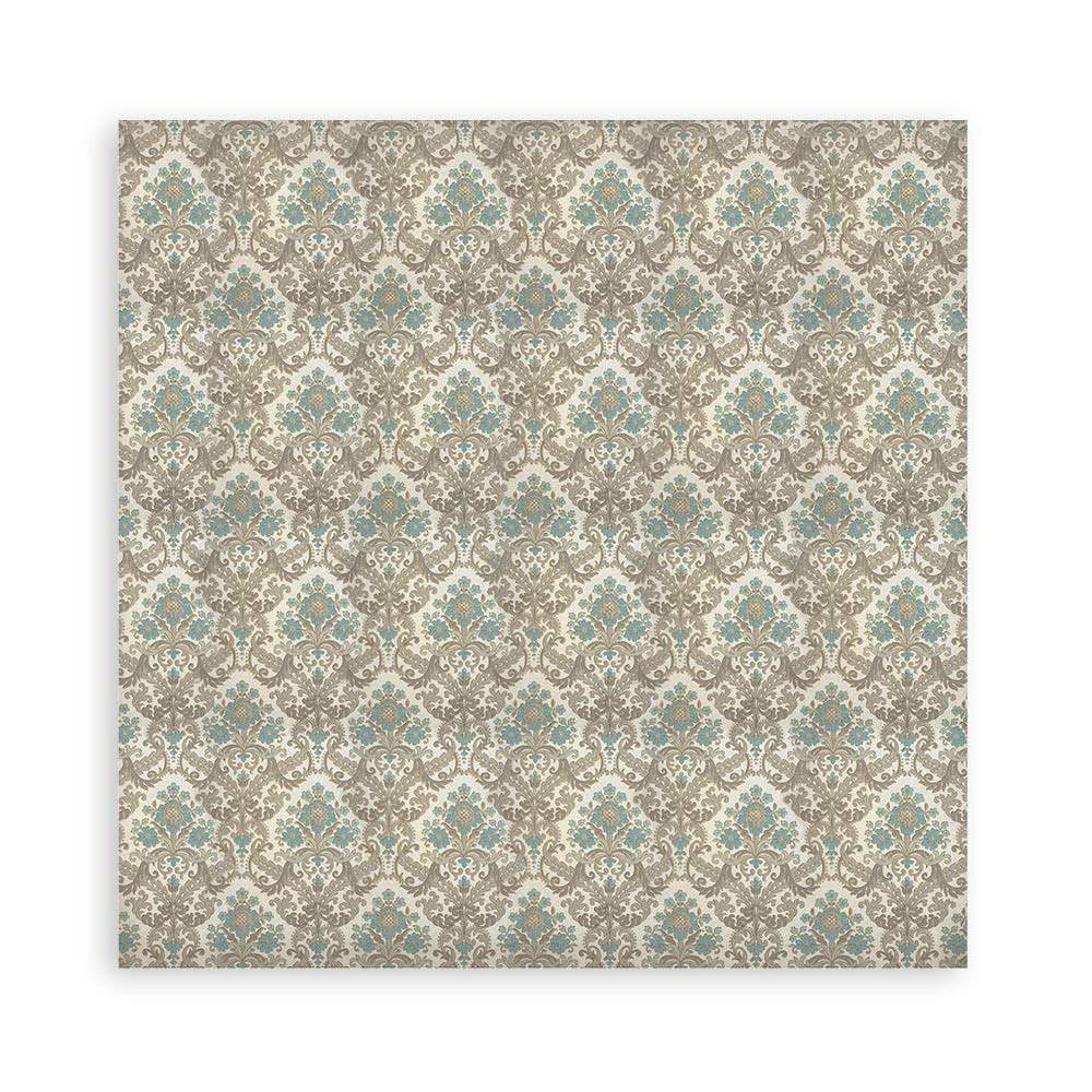 Stamperia Pack 4 sheets fabric cm 30x30 - Voyages Fantastiques