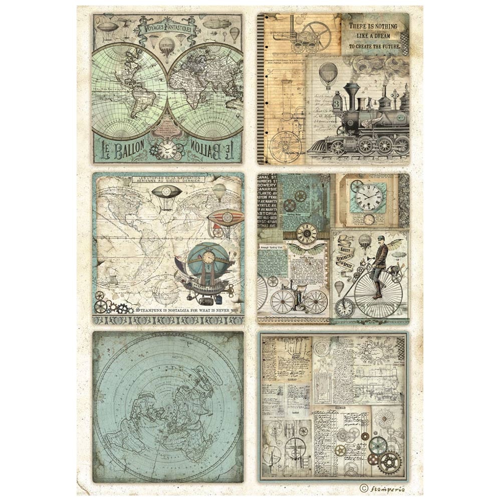 Stamperia Reispapier A4 'You And Me Wedding Dress' – Motiv Hochzeitskleid, Für Stempeln, Scrapbooking & Basteln