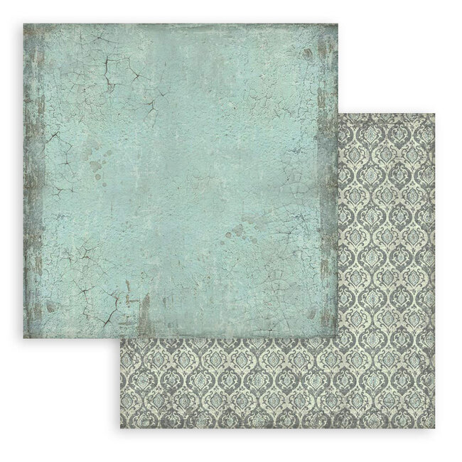 Stamperia Scrapbooking Pad 10 sheets cm 30,5x30,5 (12"x12") Maxi Background selection -  Voyages Fantastiques