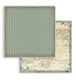 Stamperia Scrapbooking Pad 10 sheets cm 30,5x30,5 (12"x12") Maxi Background selection -  Voyages Fantastiques