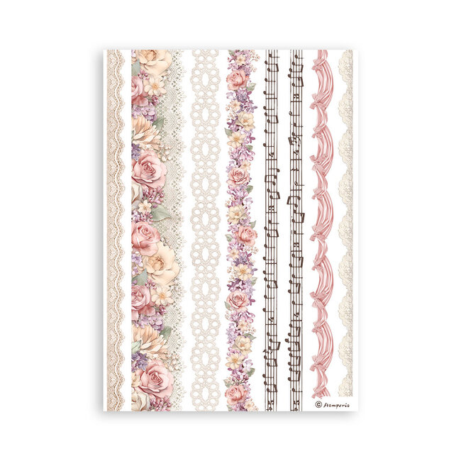 Stamperia Washi Album 8 sheets A5 - Romance Forever