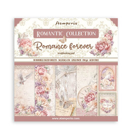 Stamperia Scrapbooking Pad 10 sheets cm 30,5x30,5 (12"x12") - Romance Forever