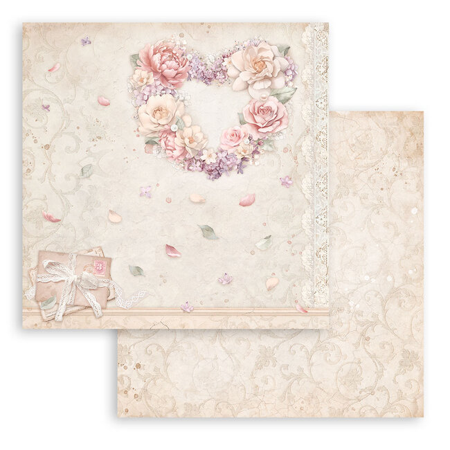 Stamperia Papierblok 30,5x30,5 cm - 10 vellen - Romance Forever