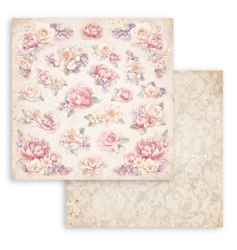 Stamperia Scrapbooking Double face sheet - Romance Forever floral pattern