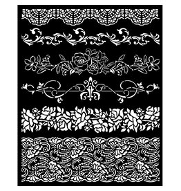 Stamperia Thick stencil cm 20X25 - Romance Forever borders