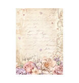 Stamperia Selection 8 Rice paper A6 backgrounds - Romance Forever