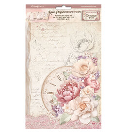 Stamperia Selection 6 Rice paper A4 - Romance Forever