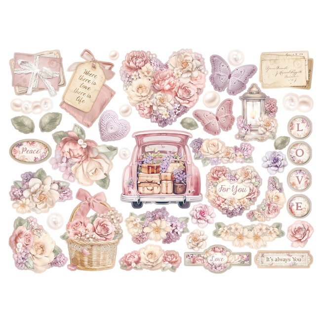 Stamperia Die cuts assorted - Romance Forever Journaling Edition