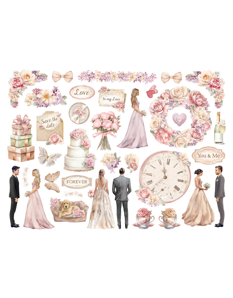 Stamperia Die cuts assorted - Romance Forever Ceremony Edition