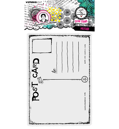 Studio Light ABM Clear Stamp Post card Signature Collection nr.598
