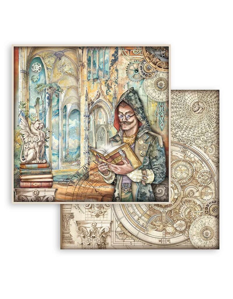 Stamperia Scrapbooking Pad 10 sheets cm 30,5x30,5 (12"x12") - Sir Vagabond in Fantasy World