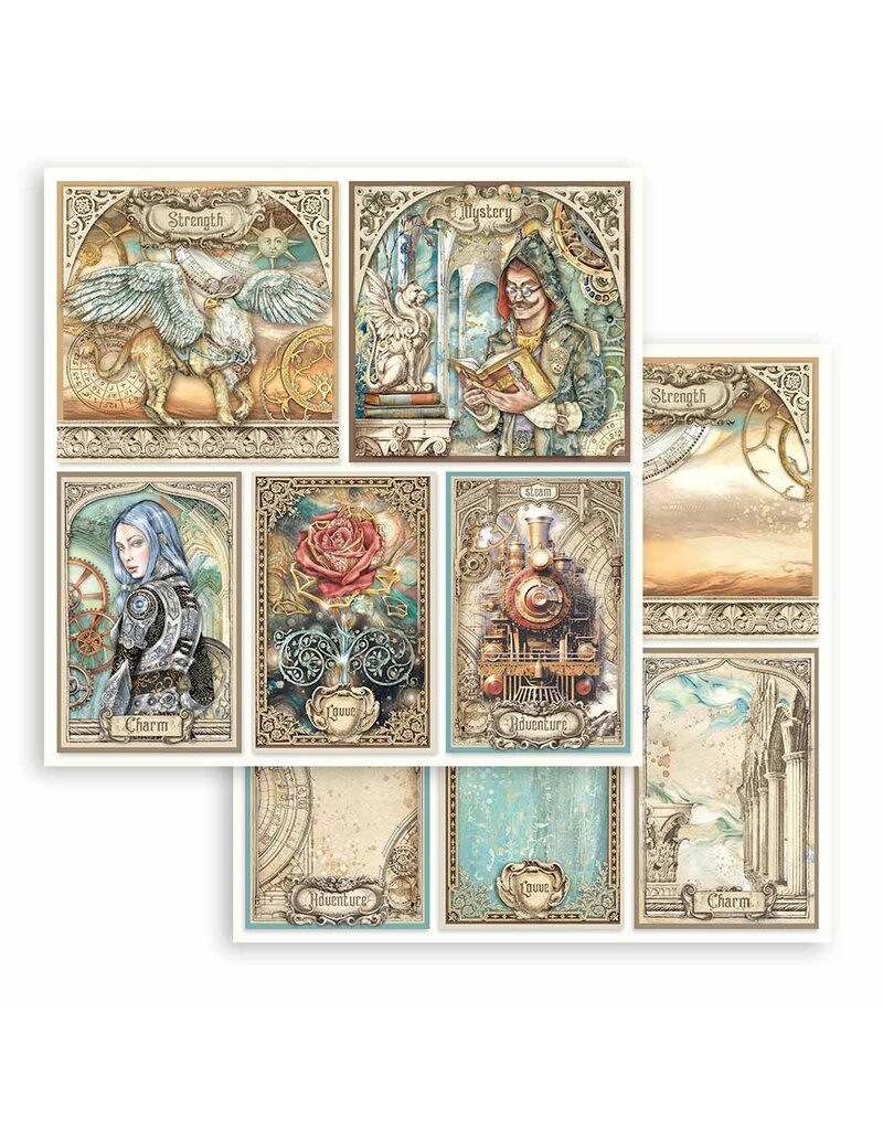 Stamperia Scrapbooking Pad 10 sheets cm 30,5x30,5 (12"x12") - Sir Vagabond in Fantasy World