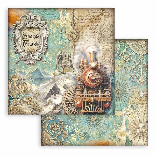 Stamperia Scrapbooking Pad 10 sheets cm 30,5x30,5 (12"x12") - Sir Vagabond in Fantasy World
