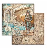 Stamperia Scrapbooking Pad 10 sheets cm 30,5x30,5 (12"x12") - Sir Vagabond in Fantasy World