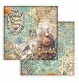 Stamperia Scrapbooking Small Pad 10 sheets cm 20,3X20,3 (8"X8") - Sir Vagabond in Fantasy World