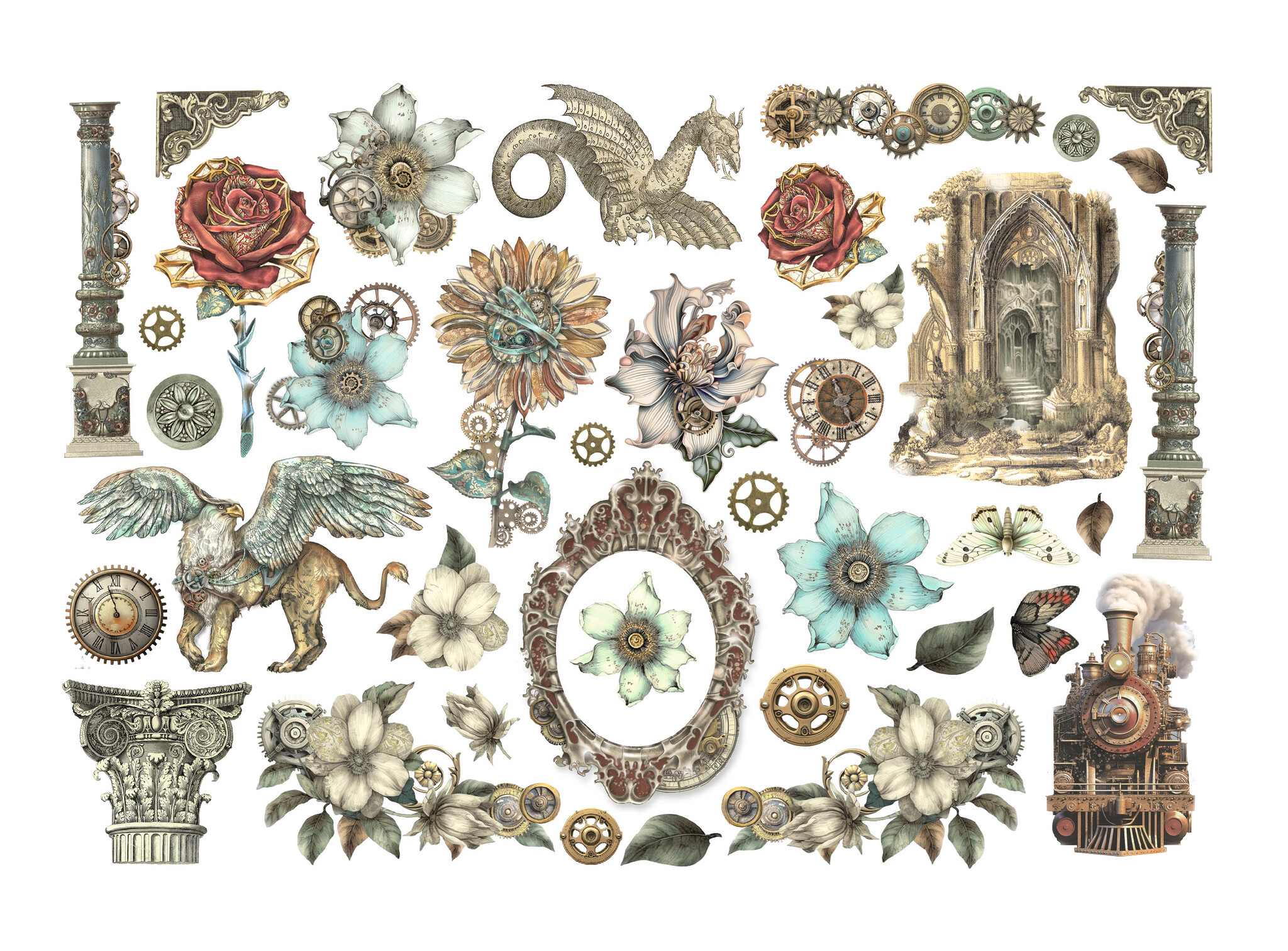 Stamperia Ephemera  - Sir Vagabond in Fantasy World