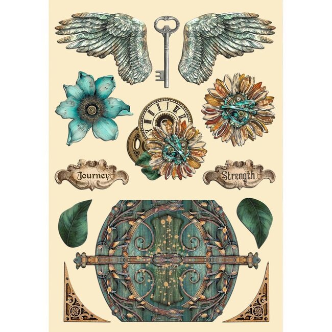 Stamperia Colored Wooden shape A5 - Sir Vagabond in Fantasy World