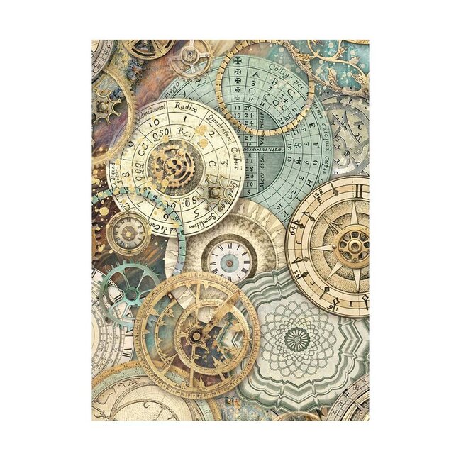 Stamperia Selection 8 Rice paper A6 backgrounds - Sir Vagabond in Fantasy World