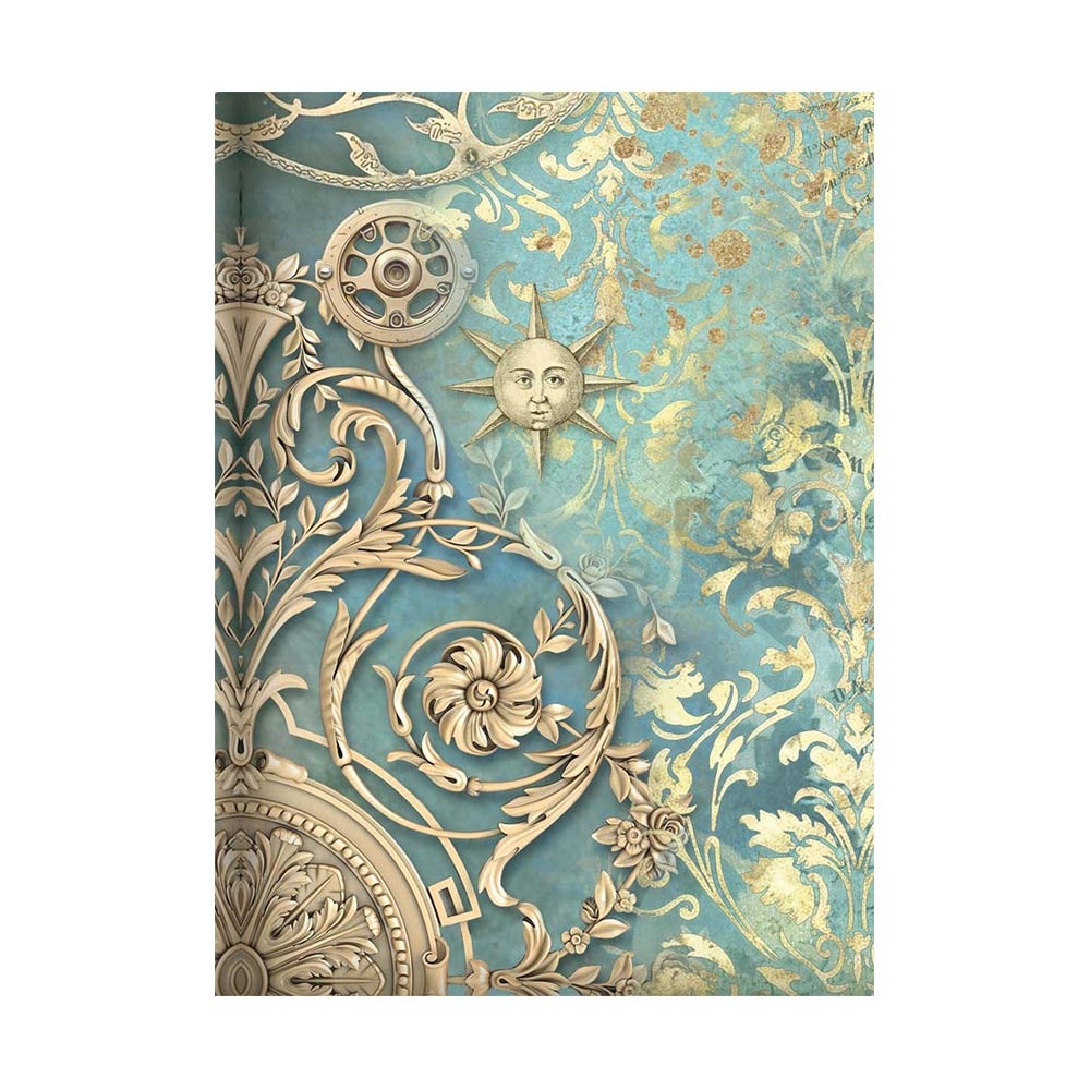 Stamperia Selection 8 Rice paper A6 backgrounds - Sir Vagabond in Fantasy World