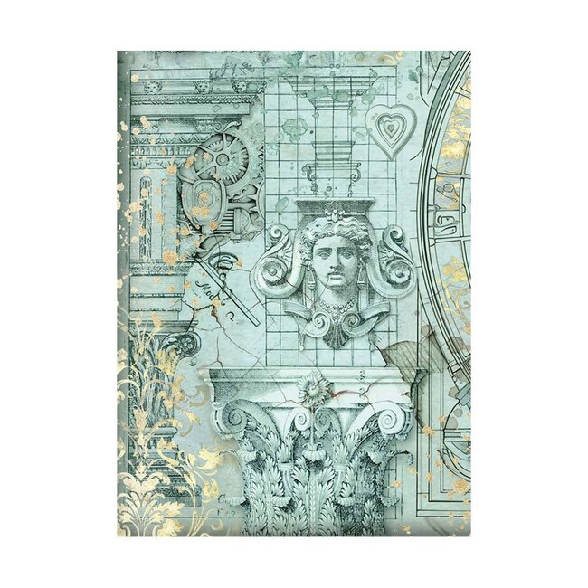 Stamperia Selection 8 Rice paper A6 backgrounds - Sir Vagabond in Fantasy World