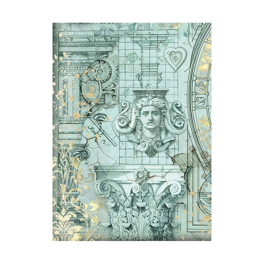 Stamperia Selection 8 Rice paper A6 backgrounds - Sir Vagabond in Fantasy World