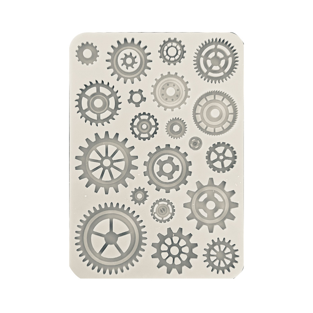 Stamperia Silicon mold A5 - Sir Vagabond in Fantasy World gears