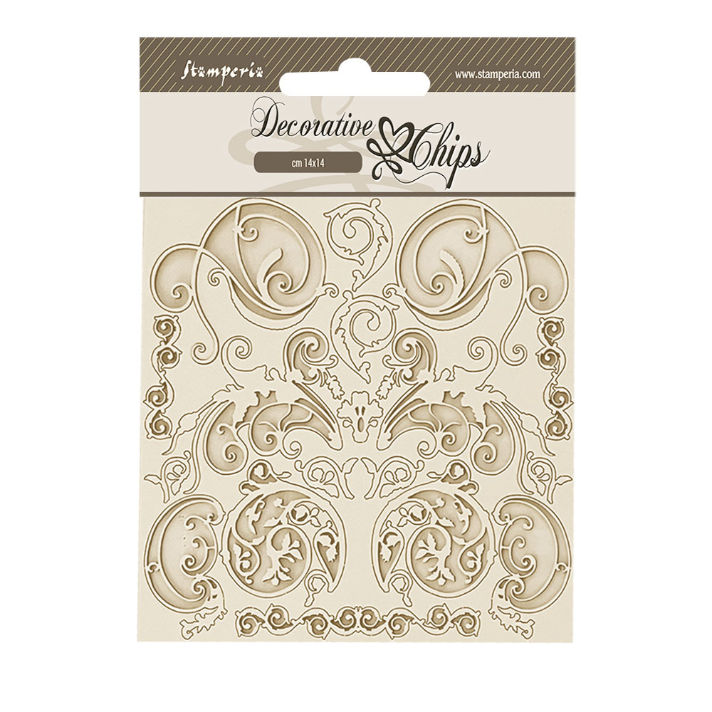 Stamperia Decorative chips cm 14x14 - Sir Vagabond in Fantasy World ornaments