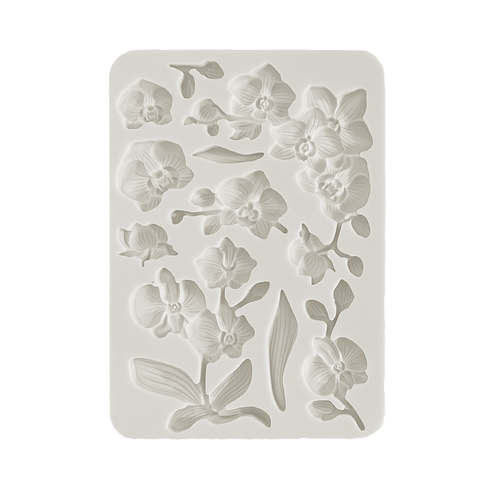 Stamperia Silicon mold A5 - Orchids and Cats orchids