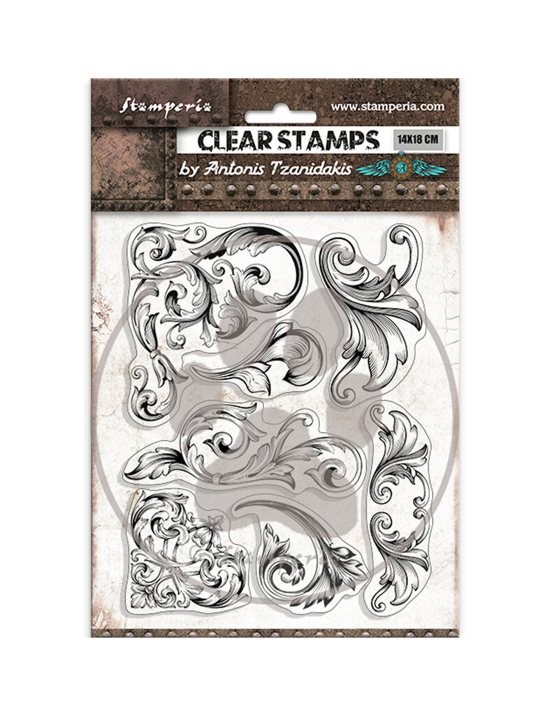 Stamperia Acrylic stamp cm 14x18 - Sir Vagabond in Fantasy World greeks