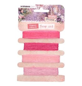 Studio Light JMA Ribbon Organza and hemp - pinks Victorian Dreams nr.06