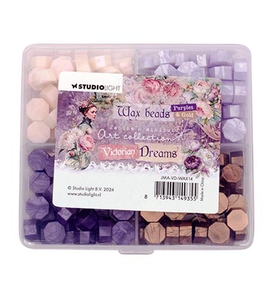 Studio Light JMA Wax Beads 4 colors Purple Victorian Dreams 60 G nr.14