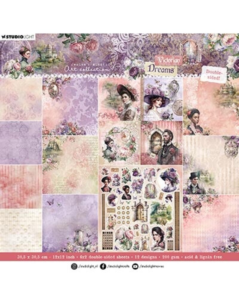 Studio Light JMA Designer Paper Pad Double-sided scrapbooking Victorian Dreams nr.138