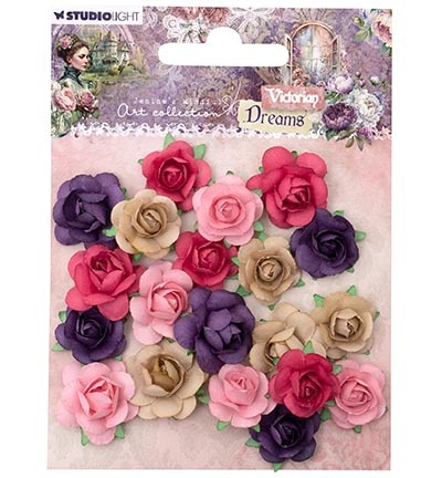 Studio Light JMA Paper Flowers 1,5 and 2 cm Victorian Dreams nr.12