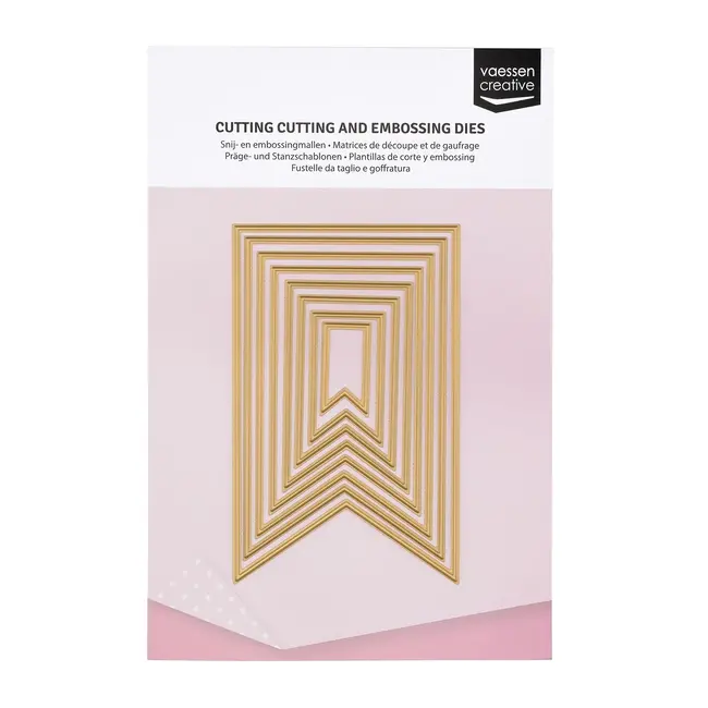 Vaessen Creative Vaessen Creative • Essentials Snij- en Embossingmallen Banner 8stuks