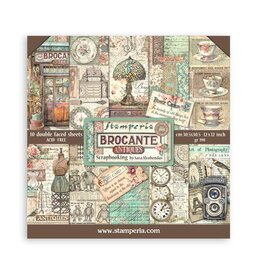 Stamperia Scrapbooking Pad 10 sheets cm 30,5x30,5 (12"x12") - Brocante Antiques