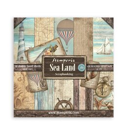 Stamperia Scrapbooking Pad 10 sheets cm 30,5x30,5 (12"x12") - Sea Land