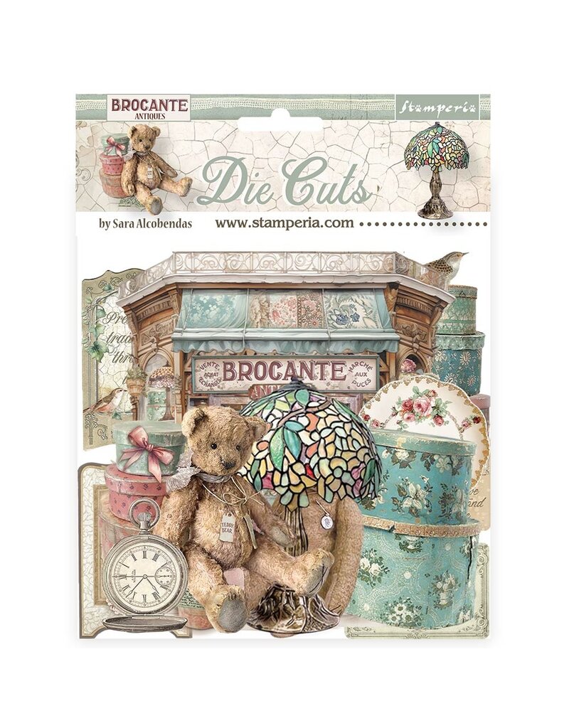 Stamperia Die cuts assorted - Brocante Antiques