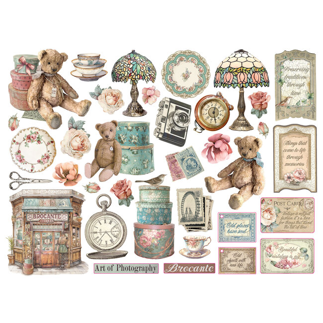 Stamperia Die cuts assorted - Brocante Antiques