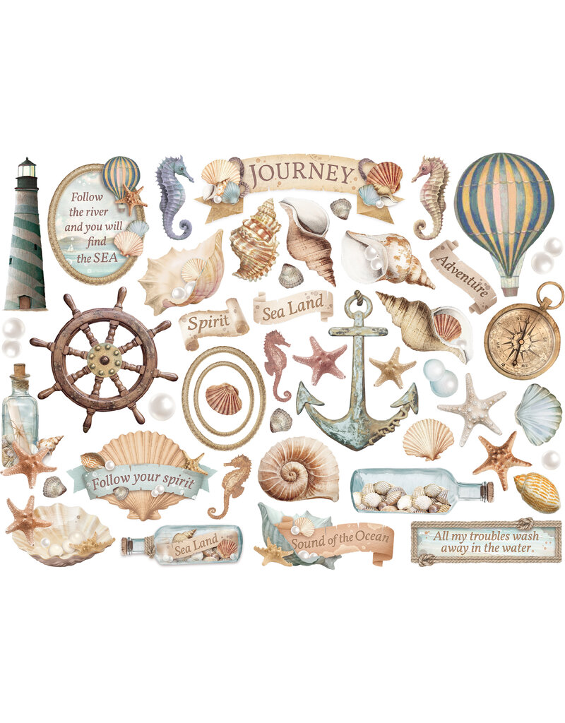 Stamperia Die cuts assorted - Sea Land