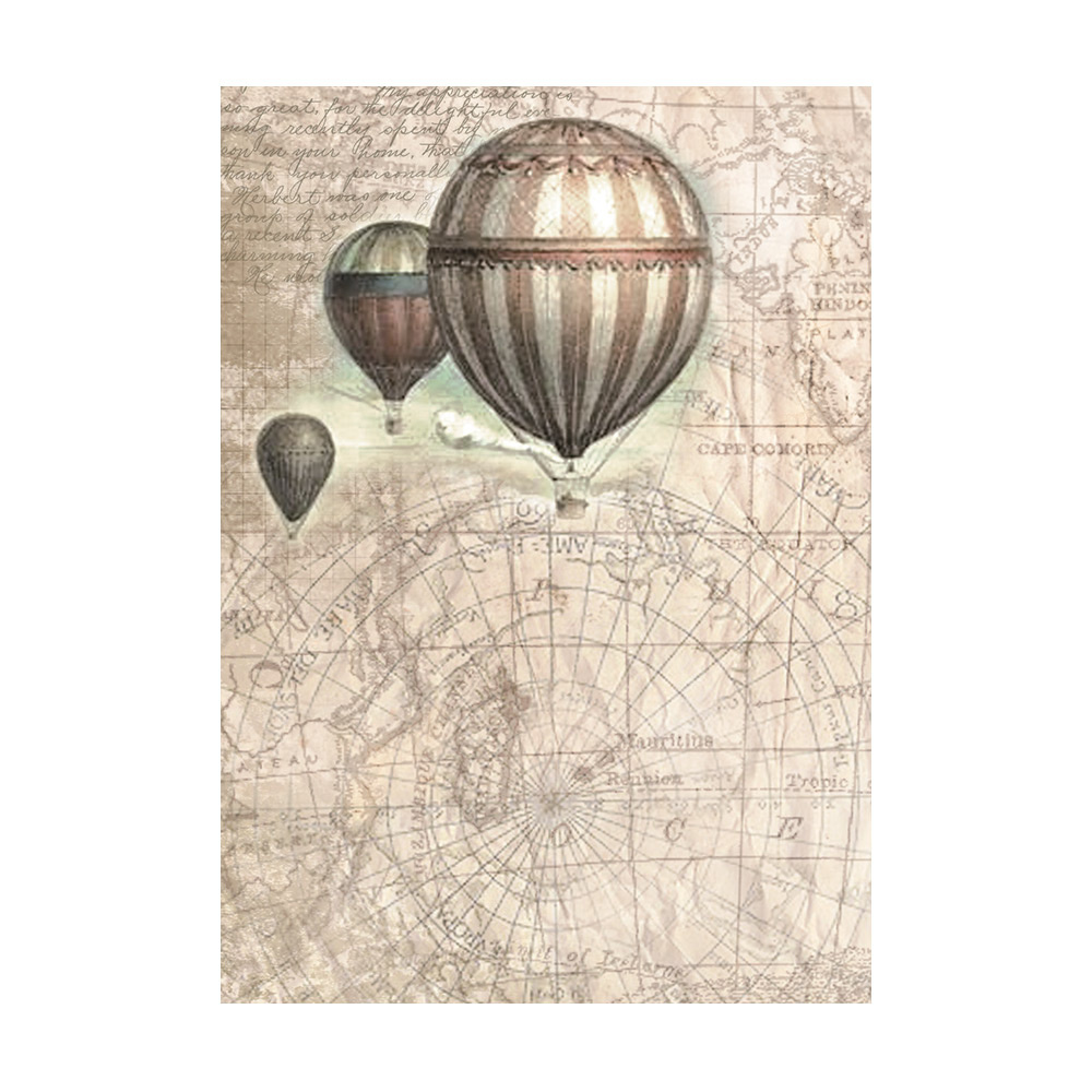 Stamperia Selection 8 Rice paper A6 backgrounds - Sea Land