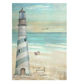 Stamperia A4 Rice paper packed - Sea Land lighthouse