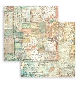 Stamperia Scrapbooking Double face sheet - Brocante Antiques patchwork cards