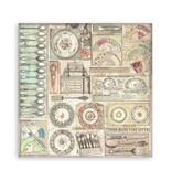 Stamperia Scrapbooking Pad 22 sheets cm 20,3X20,3 (8"X8") Single Face Brocante Antiques