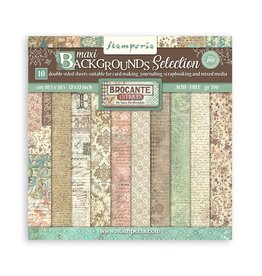 Stamperia Scrapbooking Pad 10 sheets cm 30,5x30,5 (12"x12") Maxi Background selection -  Brocante Antiques